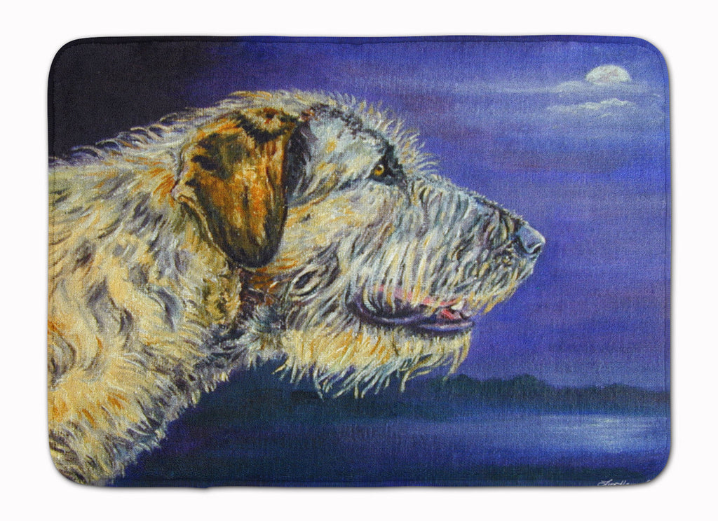 Irish Wolfhound Looking Memory Foam Kitchen Mat Machine Washable Anti-Fatigue Cushion Comfort Bath or Kitchen Rug