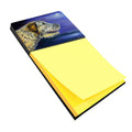 Irish Wolfhound Looking Watercolor Sticky Note Holder Refillable Dispenser Desk Accessory 3x3 Pad Gift