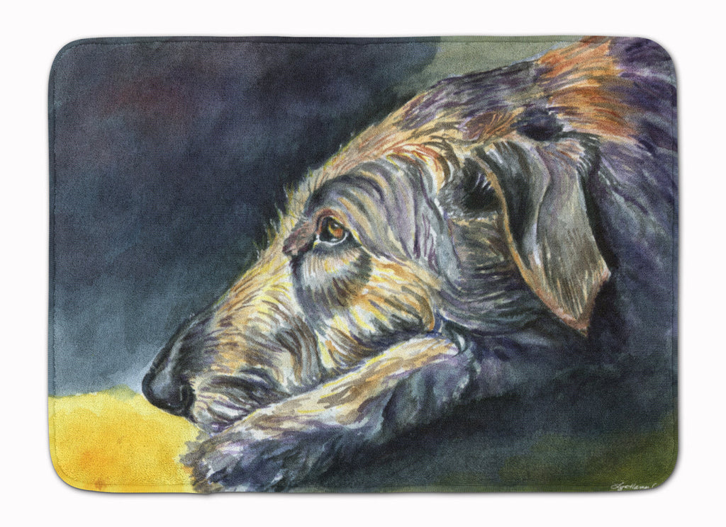 Irish Wolfhound Sleeper Memory Foam Kitchen Mat Machine Washable Anti-Fatigue Cushion Comfort Bath or Kitchen Rug