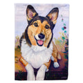 Pembroke Corgi Waiting House Flag 28x40 Porch Sleeve Pole Decorative Outside Yard Banner Artwork Wall Hanging, Polyester