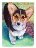 Pembroke Corgi Puppy House Flag 28x40 Porch Sleeve Pole Decorative Outside Yard Banner Artwork Wall Hanging, Polyester