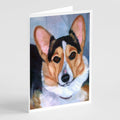 Pembroke Corgi Seriously Greeting Cards Pack of 8 Blank Cards with Envelopes Whimsical A7 Size 5x7