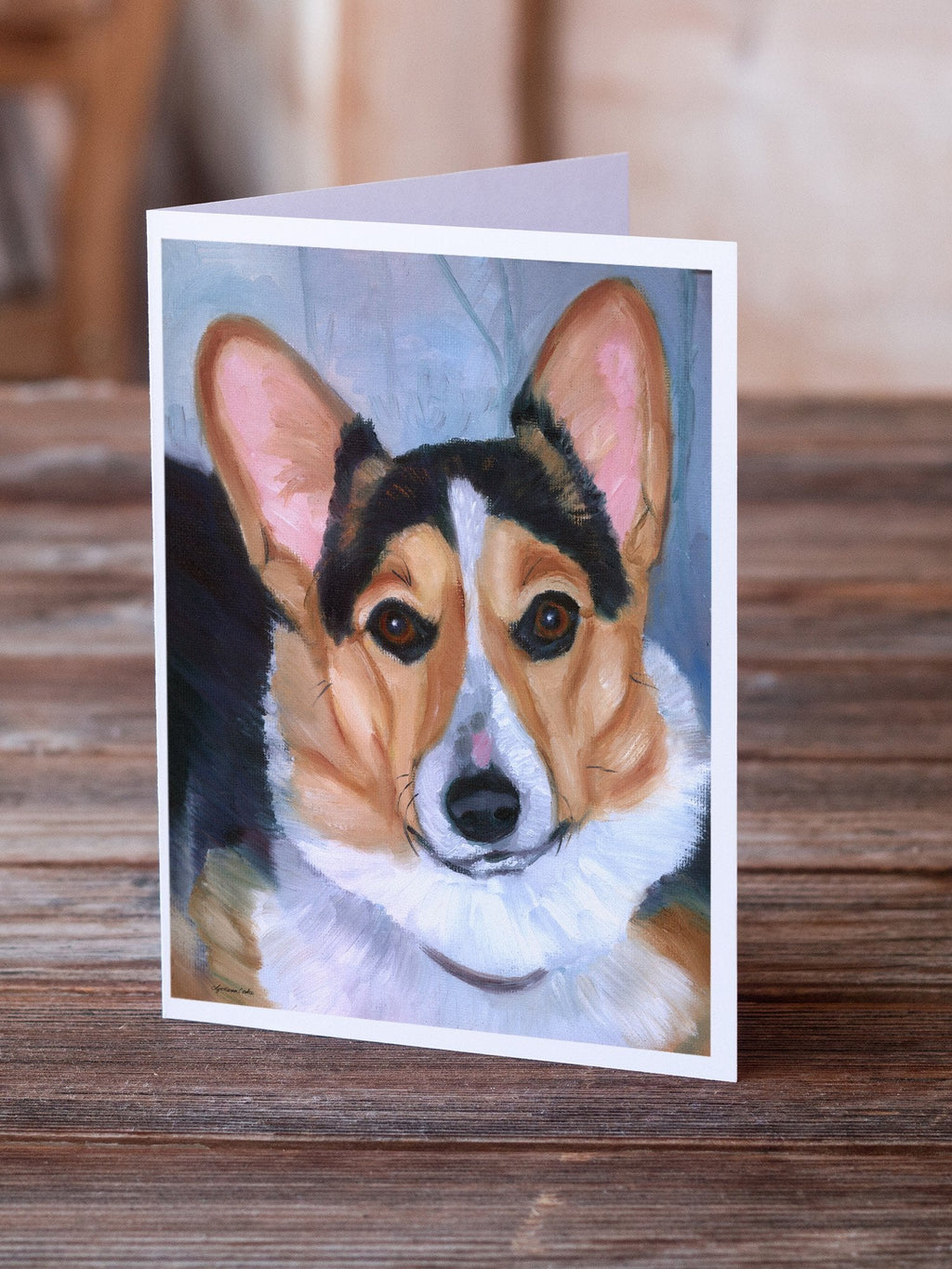 Pembroke Corgi Seriously Greeting Cards Pack of 8 Blank Cards with Envelopes Whimsical A7 Size 5x7
