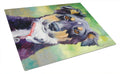 English Shepherd Cutting Board Tempered Glass Kitchen Cutting Surface, Heat Resistant Chopping, Non-Slip Feet, Food Prep & Serving
