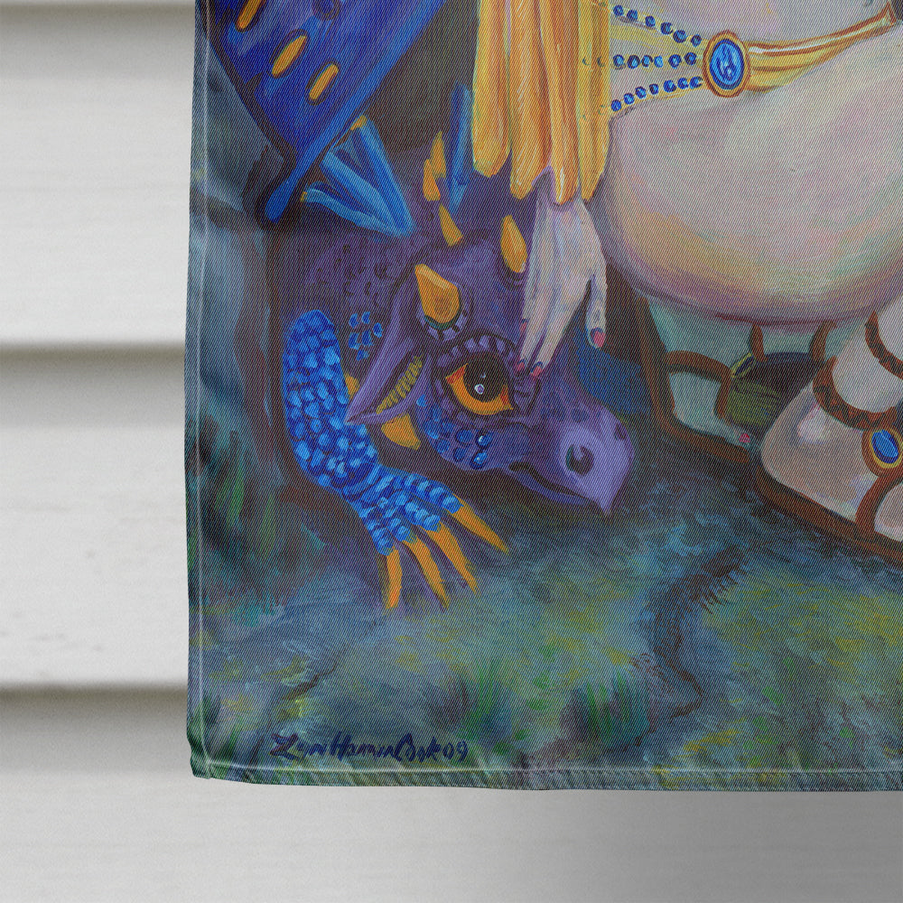 Fairy Foundlings House Flag 28x40 Porch Sleeve Pole Decorative Outside Yard Banner Artwork Wall Hanging, Polyester