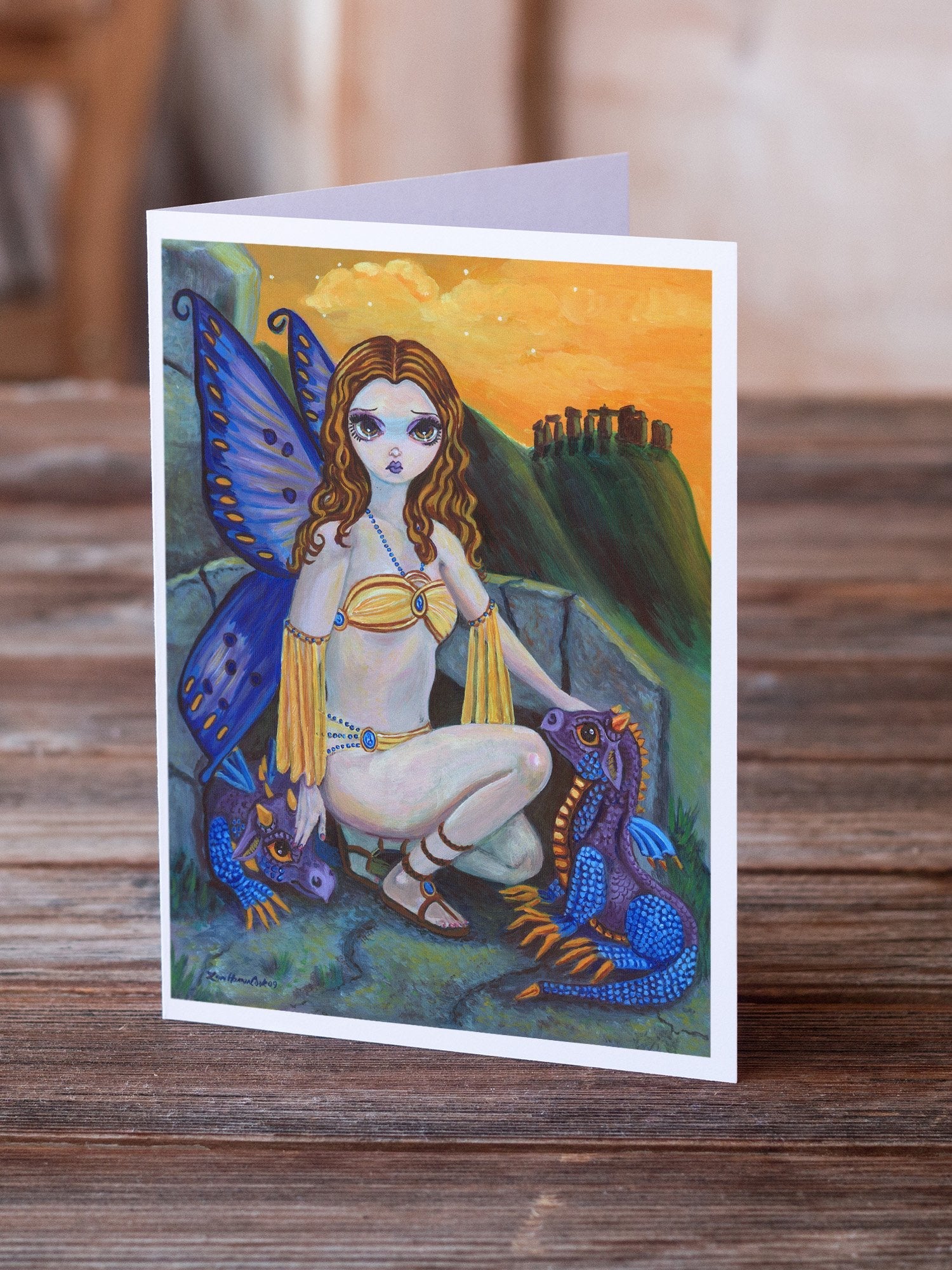 Fairy Foundlings Greeting Cards Pack of 8 Blank Cards with Envelopes Whimsical A7 Size 5x7