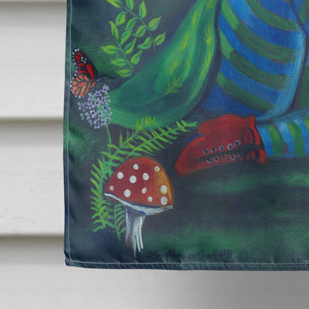 Fairy Monarch House Flag 28x40 Porch Sleeve Pole Decorative Outside Yard Banner Artwork Wall Hanging, Polyester