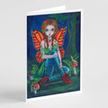 Fairy Monarch Greeting Cards Pack of 8 Blank Cards with Envelopes Whimsical A7 Size 5x7