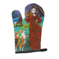 Fairy Moon Dance with Corgi Oven Mitt Heat Resistant Thick Oven Mitt for Hot Pans and Oven, Kitchen Mitt Protect Hands, Cooking Baking Glove