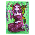Fairy Lady Wisteria House Flag 28x40 Porch Sleeve Pole Decorative Outside Yard Banner Artwork Wall Hanging, Polyester