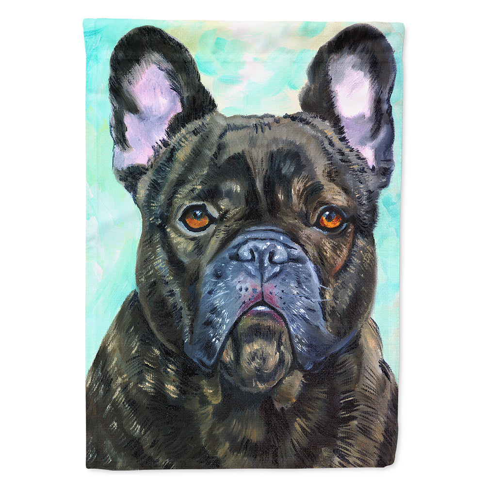 French Bulldog Lookin at You House Flag 28x40 Porch Sleeve Pole Decorative Outside Yard Banner Artwork Wall Hanging, Polyester
