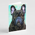 French Bulldog Lookin at You Greeting Cards Pack of 8 Blank Cards with Envelopes Whimsical A7 Size 5x7