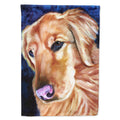 Golden Retriver Huh House Flag 28x40 Porch Sleeve Pole Decorative Outside Yard Banner Artwork Wall Hanging, Polyester