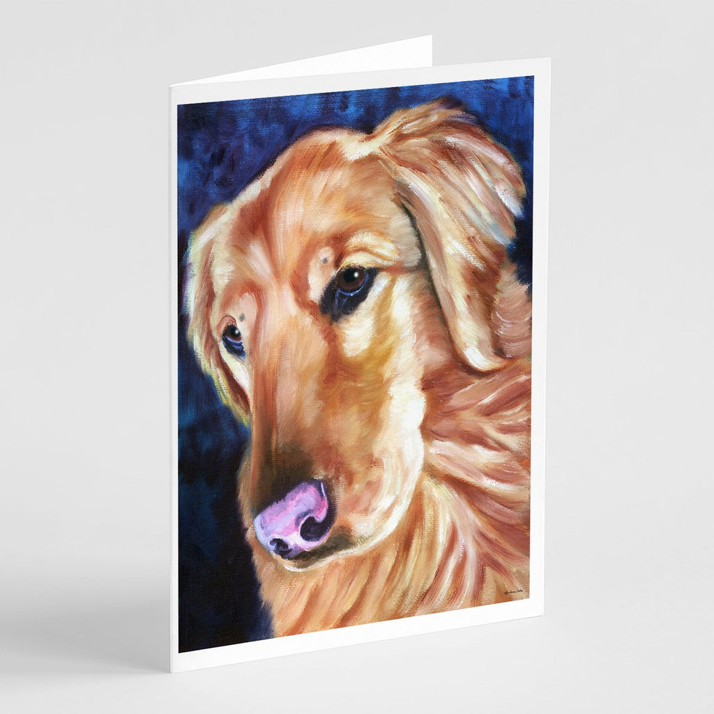 Golden Retriver Huh Greeting Cards Pack of 8 Blank Cards with Envelopes Whimsical A7 Size 5x7