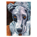 Great Dane Waiting Patiently House Flag 28x40 Porch Sleeve Pole Decorative Outside Yard Banner Artwork Wall Hanging, Polyester