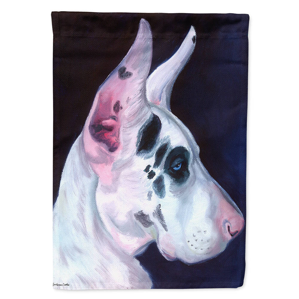 Great Dane Harlequin House Flag 28x40 Porch Sleeve Pole Decorative Outside Yard Banner Artwork Wall Hanging, Polyester