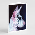 Great Dane Harlequin Greeting Cards Pack of 8 Blank Cards with Envelopes Whimsical A7 Size 5x7