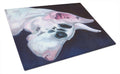 Great Dane Harlequin Cutting Board Tempered Glass Kitchen Cutting Surface, Heat Resistant Chopping, Non-Slip Feet, Food Prep & Serving