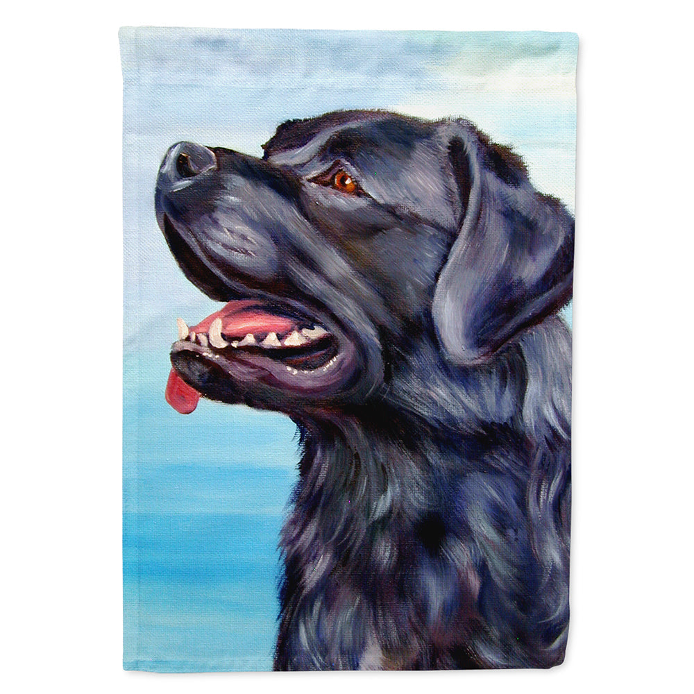 Black Labrador Retriever House Flag 28x40 Porch Sleeve Pole Decorative Outside Yard Banner Artwork Wall Hanging, Polyester