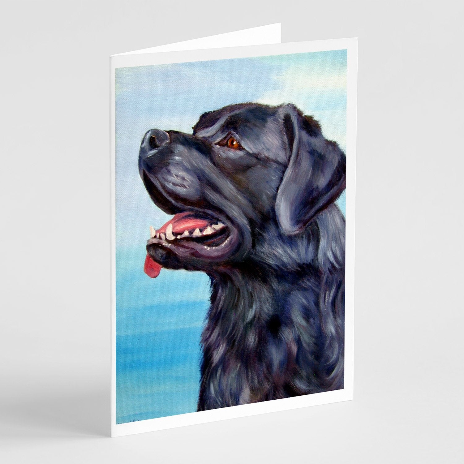 Black Labrador Retriever Greeting Cards Pack of 8 Blank Cards with Envelopes Whimsical A7 Size 5x7