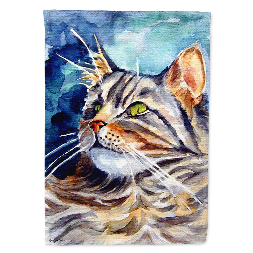 Maine Coon Sissy House Flag 28x40 Porch Sleeve Pole Decorative Outside Yard Banner Artwork Wall Hanging, Polyester