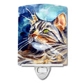 Maine Coon Sissy Ceramic Night Light Compact, UL-Certified, Ideal for Bedroom, Bathroom, Nursery, Hallway, Kitchen, 6x4x3, Multicolor