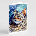Maine Coon Sissy Greeting Cards Pack of 8 Blank Cards with Envelopes Whimsical A7 Size 5x7