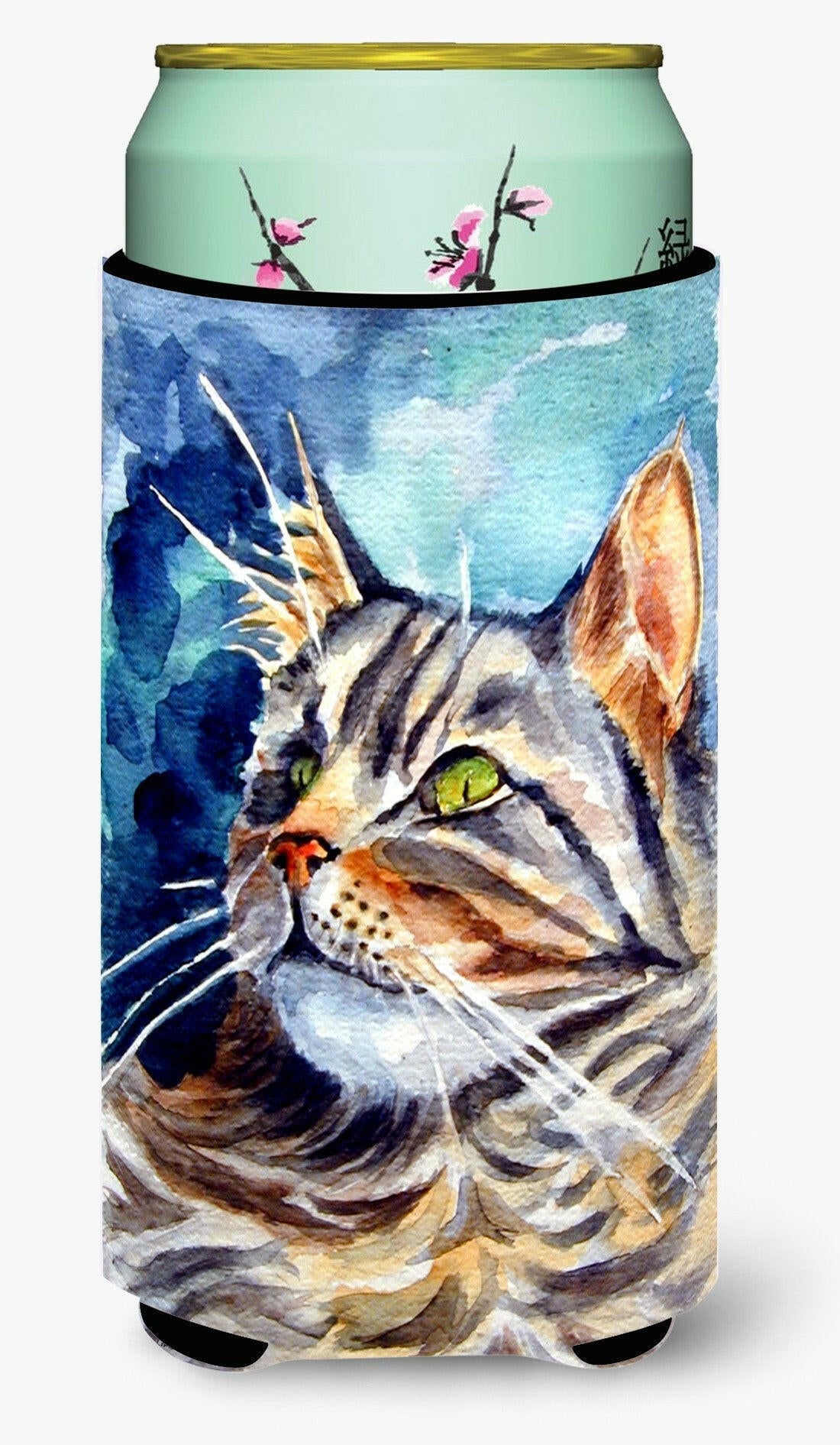 Maine Coon Sissy Tall Boy Hugger Can Cooler Sleeve Machine Washable Drink Collapsible Insulator Beverage Insulated Holder