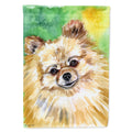 Pomeranian Sissy House Flag 28x40 Porch Sleeve Pole Decorative Outside Yard Banner Artwork Wall Hanging, Polyester