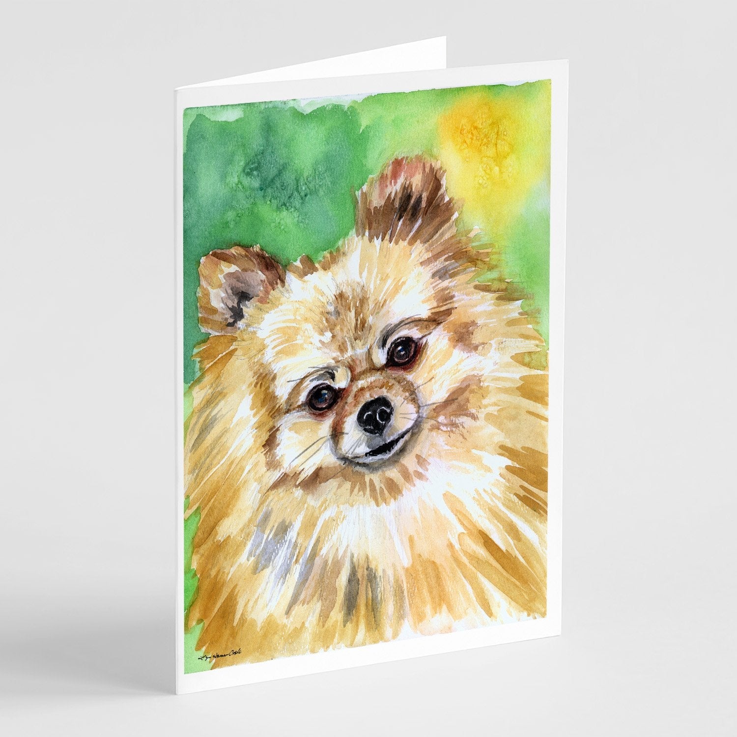Pomeranian Sissy Greeting Cards Pack of 8 Blank Cards with Envelopes Whimsical A7 Size 5x7