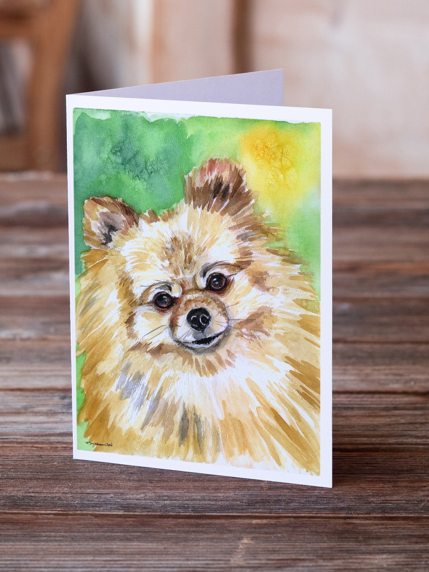 Pomeranian Sissy Greeting Cards Pack of 8 Blank Cards with Envelopes Whimsical A7 Size 5x7