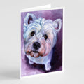 Whatsup Westie Greeting Cards Pack of 8 Blank Cards with Envelopes Whimsical A7 Size 5x7