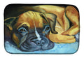 Boxer Pup Dish Drying Mat Absorbent Dish Drying Mat Pad for Kitchen Counter Dish Drainer Mat for Countertop, 14 x 21", Multicolor