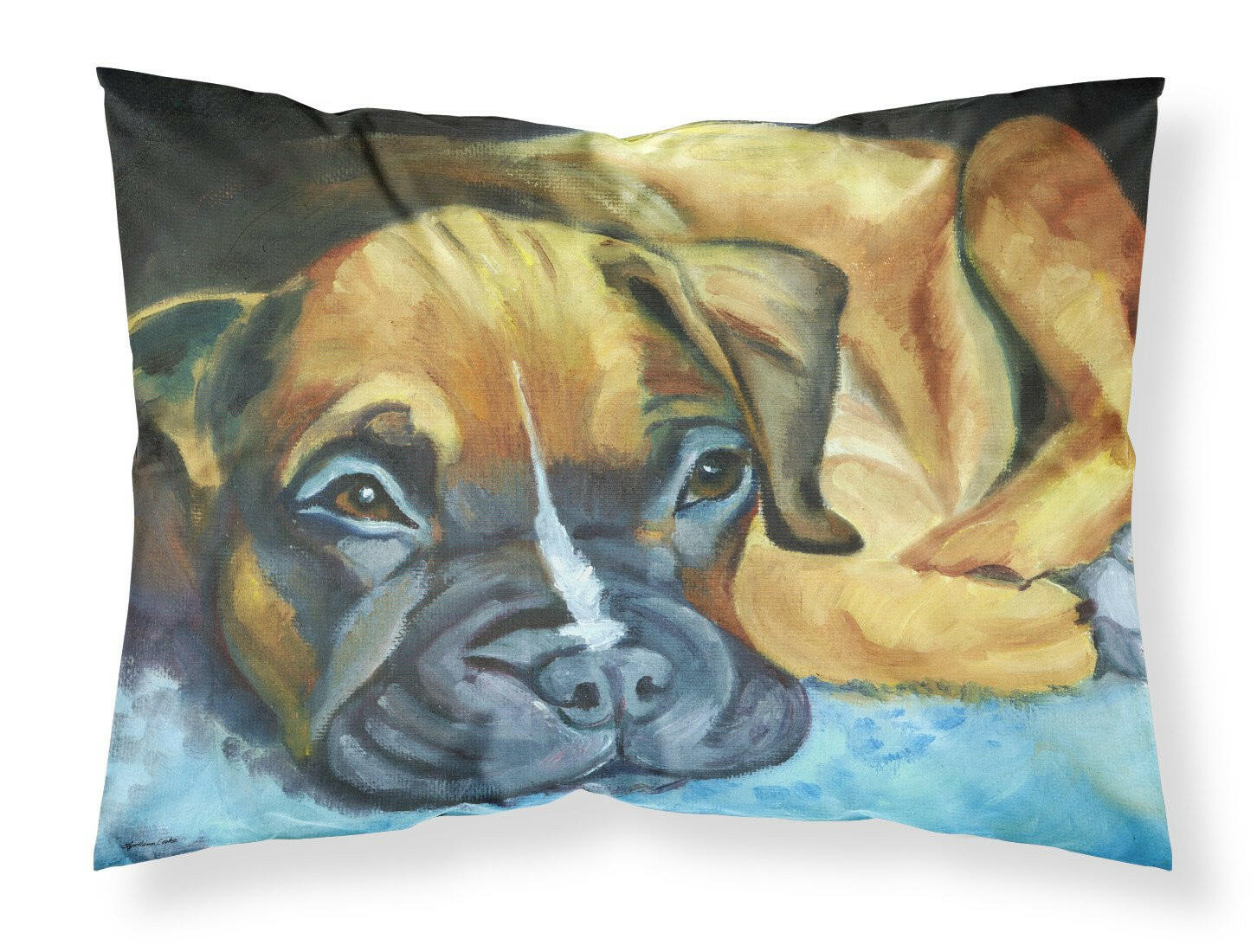 Boxer Pup Standard Pillowcase Lightweight Super Soft Easy Care Decorative Artwork Pillowcase, Standard