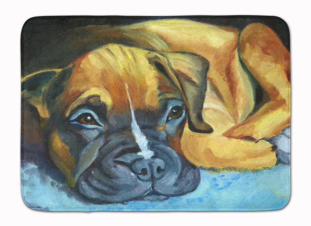 Boxer Pup Memory Foam Kitchen Mat Machine Washable Anti-Fatigue Cushion Comfort Bath or Kitchen Rug