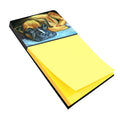 Boxer Pup Watercolor Sticky Note Holder Refillable Dispenser Desk Accessory 3x3 Pad Gift