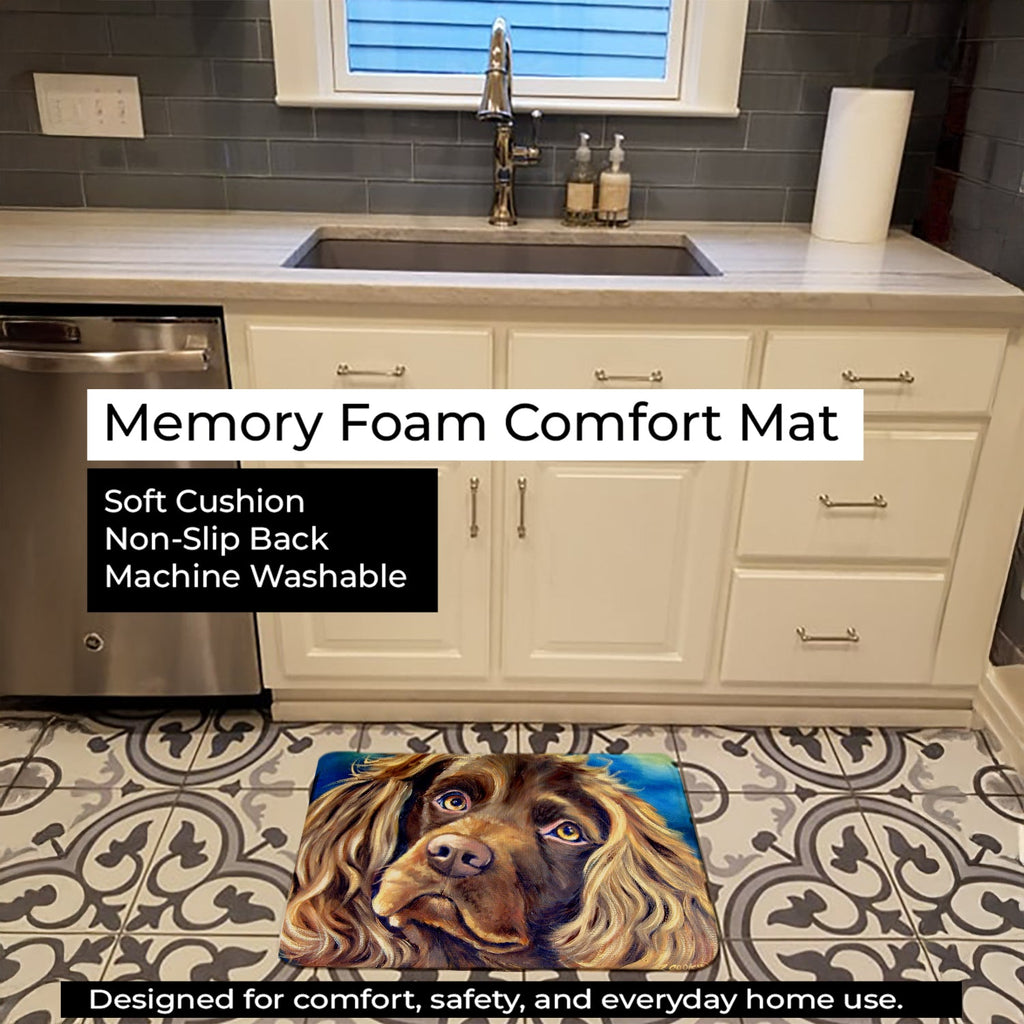 Boykin Spaniel Memory Foam Kitchen Mat Machine Washable Anti-Fatigue Cushion Comfort Bath or Kitchen Rug
