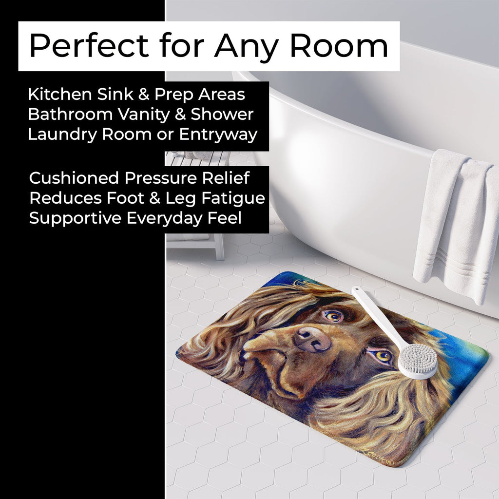 Boykin Spaniel Memory Foam Kitchen Mat Machine Washable Anti-Fatigue Cushion Comfort Bath or Kitchen Rug