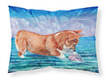 Corgi Sea Shell Find Standard Pillowcase Lightweight Super Soft Easy Care Decorative Artwork Pillowcase, Standard