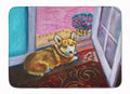 Corgi Watching from the Door Memory Foam Kitchen Mat Machine Washable Anti-Fatigue Cushion Comfort Bath or Kitchen Rug