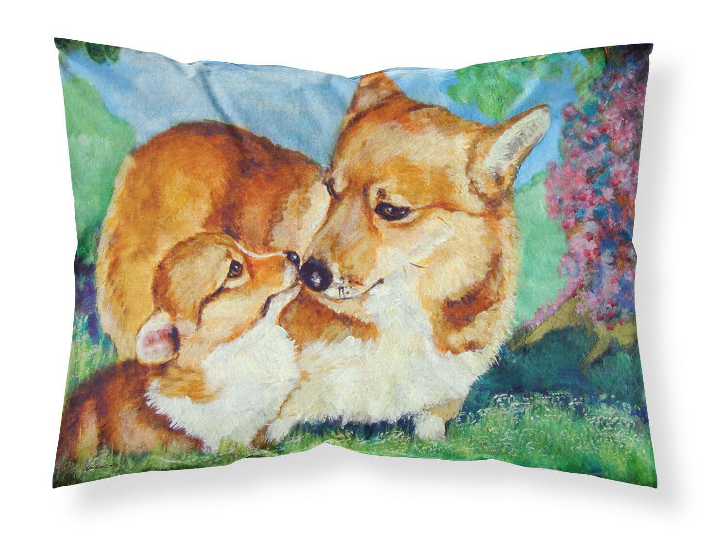 Corgi Momma's Love Standard Pillowcase Lightweight Super Soft Easy Care Decorative Artwork Pillowcase, Standard