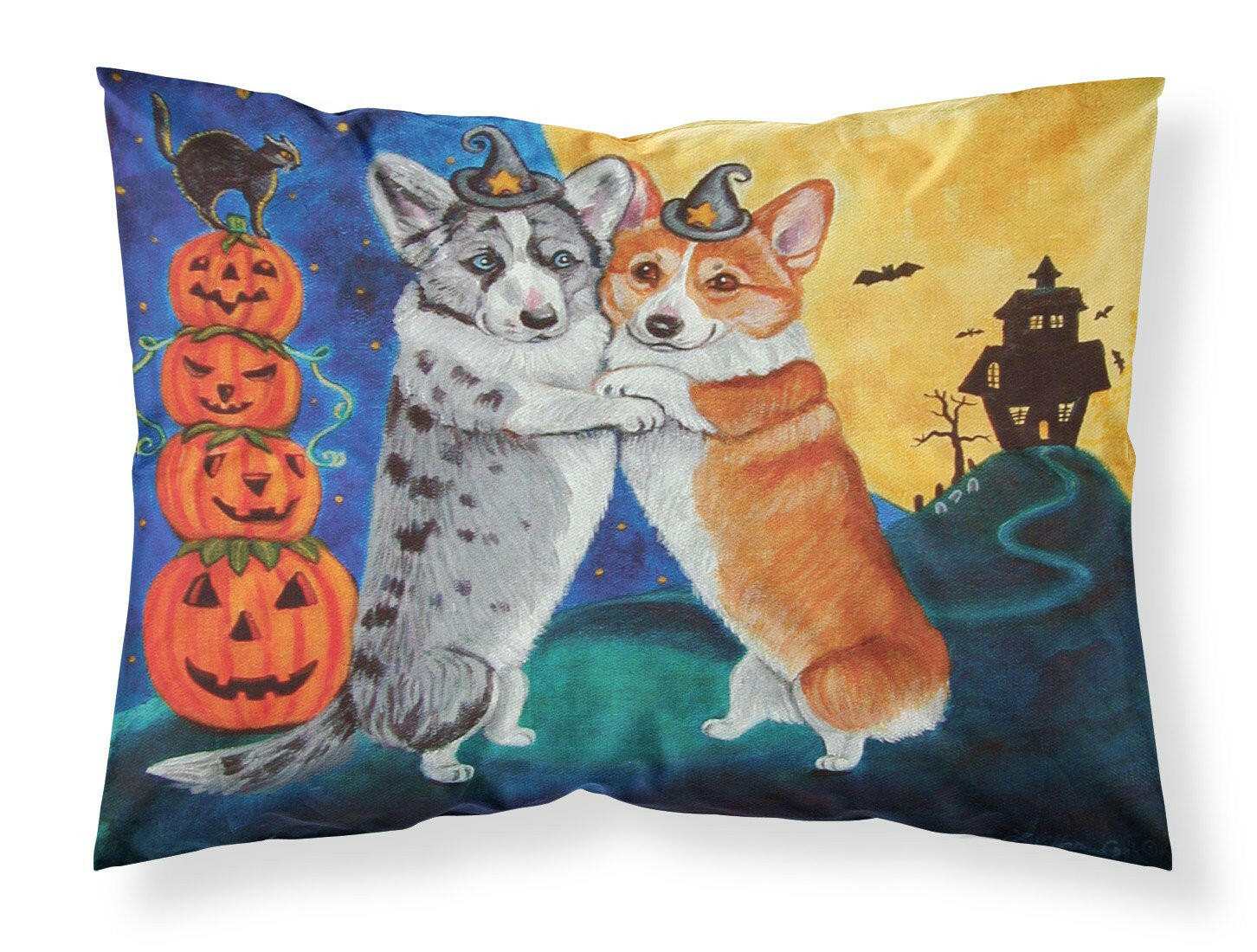 Corgi Halloween Scare Standard Pillowcase Lightweight Super Soft Easy Care Decorative Artwork Pillowcase, Standard