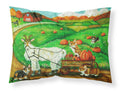 Corgi Pumpkin Ride with Goat Standard Pillowcase Lightweight Super Soft Easy Care Decorative Artwork Pillowcase, Standard