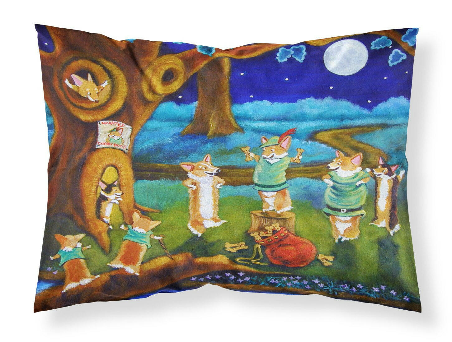 Corgi Robin Hood Standard Pillowcase Lightweight Super Soft Easy Care Decorative Artwork Pillowcase, Standard