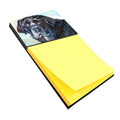 Black Labrador Face Watercolor Sticky Note Holder Refillable Dispenser Desk Accessory 3x3 Pad Gift