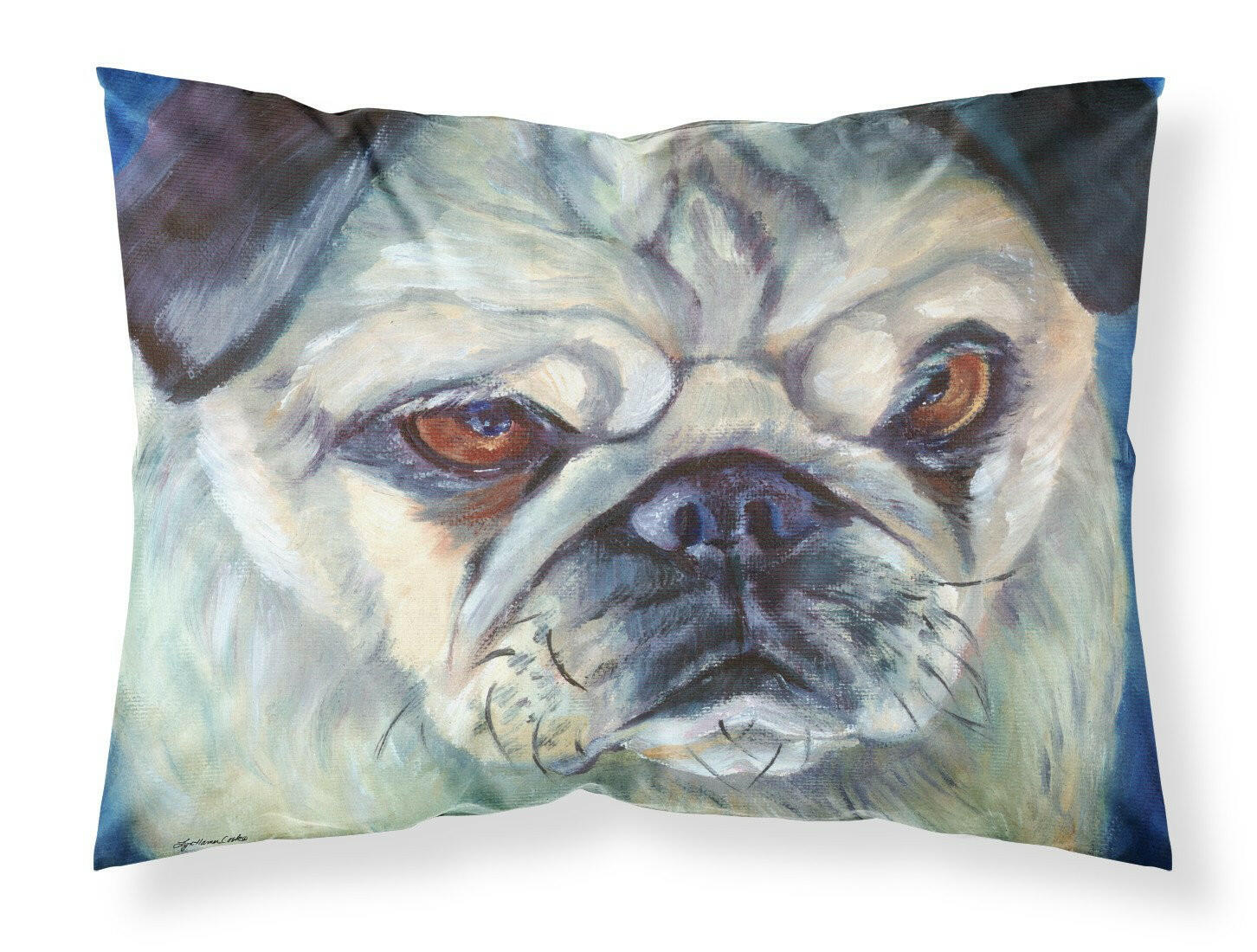 Pug in Thought Standard Pillowcase Lightweight Super Soft Easy Care Decorative Artwork Pillowcase, Standard