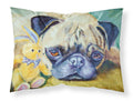 Pug Bunny Rabbit Standard Pillowcase Lightweight Super Soft Easy Care Decorative Artwork Pillowcase, Standard