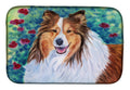 Sheltie Dish Drying Mat Absorbent Dish Drying Mat Pad for Kitchen Counter Dish Drainer Mat for Countertop, 14 x 21", Multicolor
