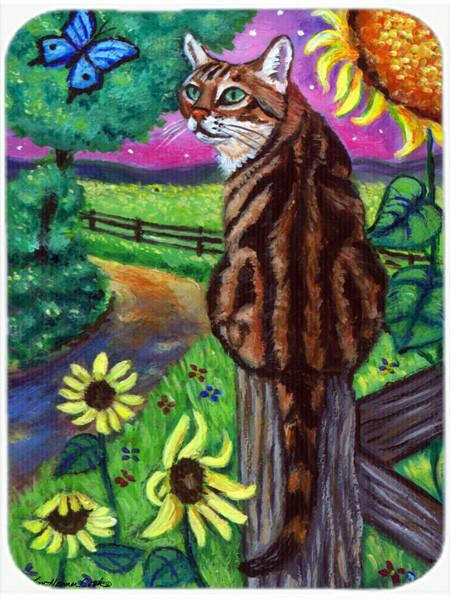 Bengal Cat Mouse Pad, Heat Resistant Trivet Hot Pad , Non Slip Rubber Desk Mat, Kitchen Counter Protector, Home Office Decor Gift
