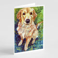 Golden Retriever Patience Greeting Cards Pack of 8 Blank Cards with Envelopes Whimsical A7 Size 5x7